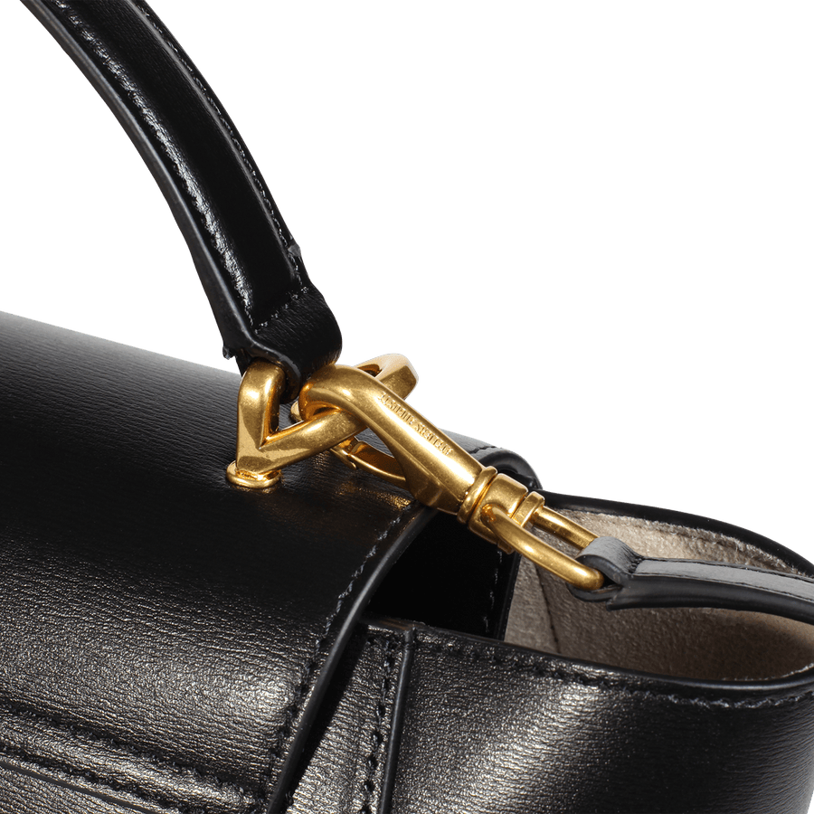 Mini Marly Gold Edition - Cuir Box Noir Ateliers Auguste