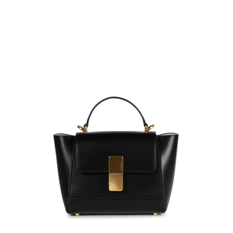 Mini Marly Gold Edition - Cuir Box Noir Ateliers Auguste